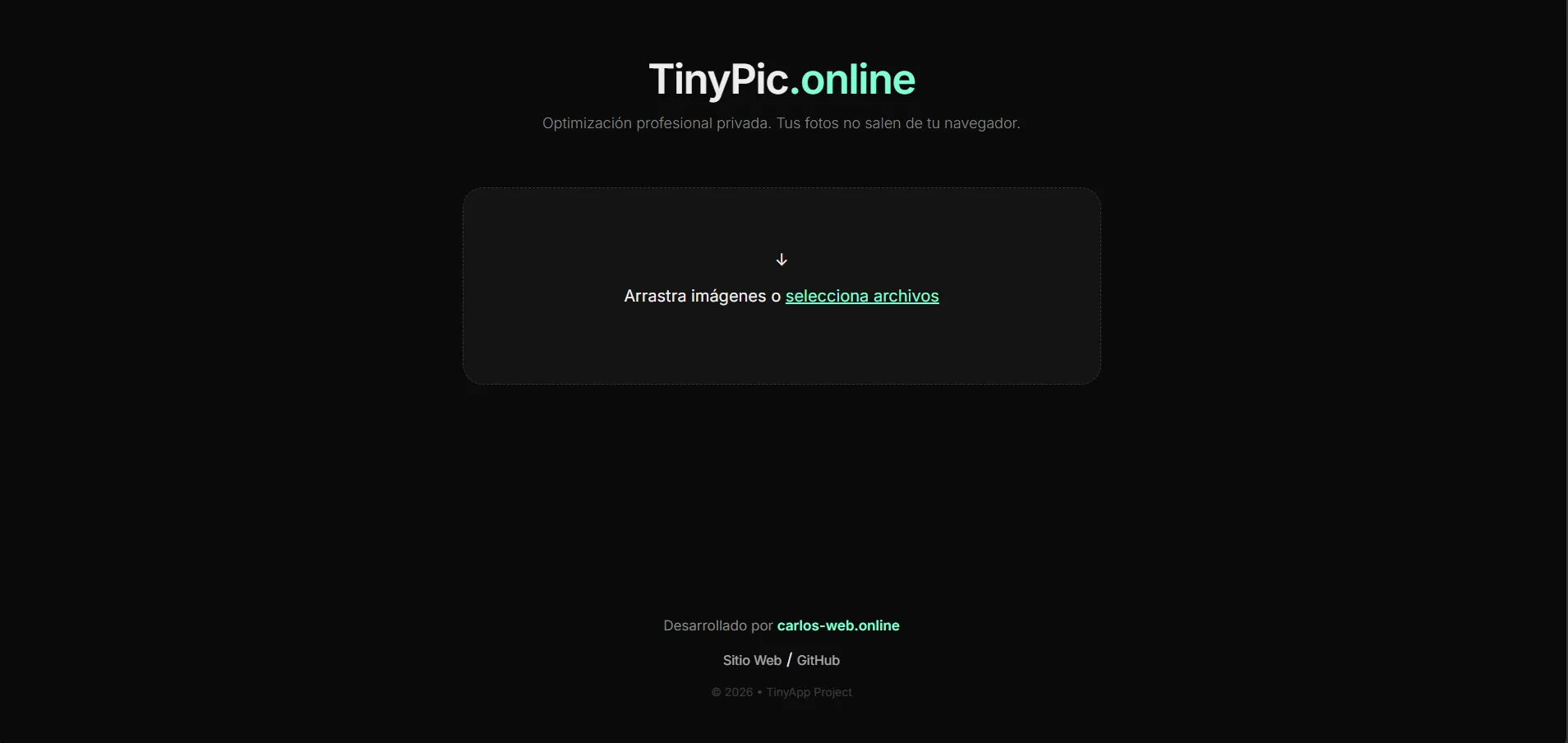 TinyPic - Optimizador de Imágenes